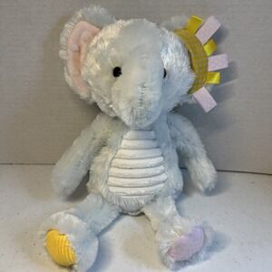 Make Believe Ideas Sensory Snuggables Elephant Plush Rattle Crinkle w/Tabs Lovey